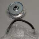 Super 30 Series Torque Converter Driver Clutch With Belt, Compatible With Predator 224 212 196cc, Honda, Briggs Stratton Engines, Coleman Baja Massimo Mini Bikes Sliver, 30 Series TAV Kits 3/4" Bore (Silver)