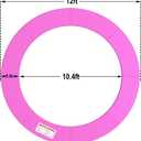 LANGXUN Universal Trampoline Repalcement Safety Pad, 8ft 10ft 12ft 14ft 15ft 16ft Waterproof Surround Spring Foam Cover for Round Frame
