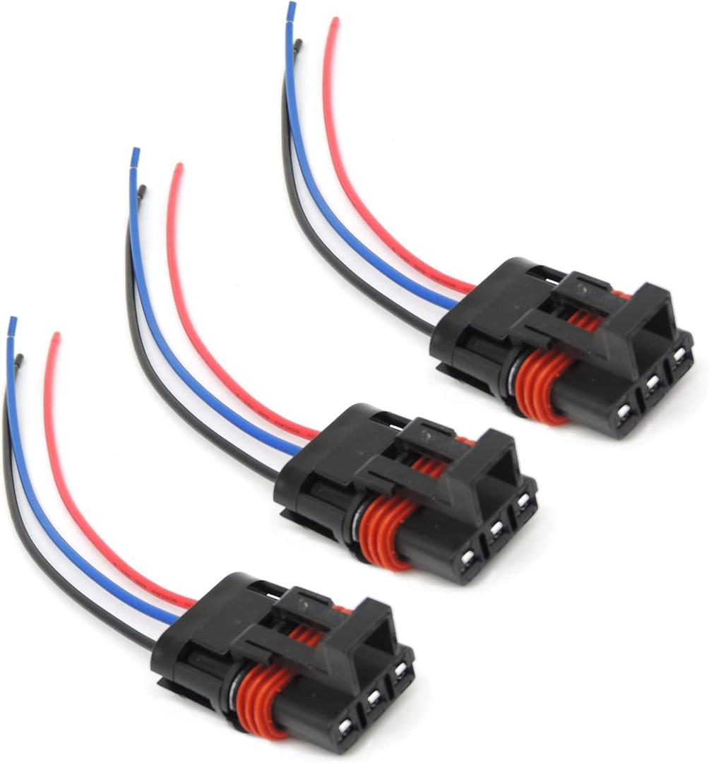 HiSport 3PCS Pulse Power Plug Connector Pigtail Compatible with Polaris Ranger XP 1000 2018 2019 2000 2021, RZR RS1 2018-2020, General 1000 2019 2020
