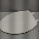 Bemis 7300SLEC Slow Close Toilet Seat, Easy Clean Hinges and Durable Plastic Seat, Made in USA, Elongated, Biscuit