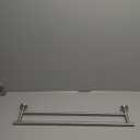 JQK Double Towel Bar 27 Inch, Brushed Steel Useable Length 24 Inch 304 Stainless Steel Thicken 0.8mm Bath Towel Rack for Bathroom, Towel Holder Wall Mount, TB100L24-BN