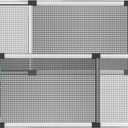 Expandable Window Screen, Horizontal (15" H x 21.6" - 40" W, 2 Pack) Adjustable Window Screens, Replacement Window Screens for House Windows