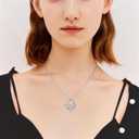 4 x Cynlsum Dog Memorial Gifts Remembrance Necklace: Loss of Dog Sympathy Gift- Personalized Pet Necklace for Women Pet Lovers Puppy Bereavement Gift Keepsake Passing Away Gifts (Stainless)