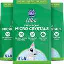 Ultra Fresh Scented Micro Crystals Premium Cat Litter - 99.9% Dust Free, Soft on Paws - 15 Lbs. Total (3pk of 5 Lbs.)