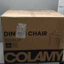 COLAMY Fabric Side Dining Chairs count of 2, Wingback Upholstered Dining Room Chairs with Tufted Button, Living Room Chairs for Home Kitchen, Beige