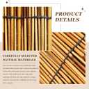 Natural Reed Fencing Rolls: Privacy Bamboo Fence 3 ft High Roll Reed Screen, Decorative Bamboo Fencing for Outdoor Balcony Patio Garden Backyard,with Cable Zip Ties (Coffee, 3.3x8.2ft)