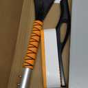 EcoNour 27" Aluminum Ice Scrapers for Car Windshield | Car Window Scraper and Snow Brush with Ergonomic Foam Grip Winter Accessories (Orange)