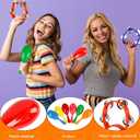 60 Pcs Shaker Musical Instruments Set Including 30 Mini Maracas Shakers 30 Handheld Plastic Tambourine for Kids Preschool Early Music Learning
