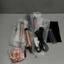 Ufree 5 in 1 Curling Iron with Interchangeable Ceramic Barrels (0.35"-1.25"), Curling Wand Set with Flat Iron Hair Straightener, Instant Heat Up, Dual Voltage Hair Curler, Gifts for Women (Rose Gold)