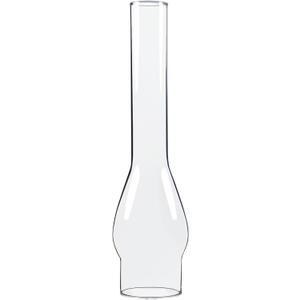 Oil Lamp Chimney 3 Inch Base by 14 Inch Tall Clear Glass and Hurricane Kerosene Lamp Chimney Replacement for Fixture Replacement Globes & Shades