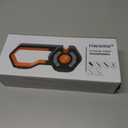 6-Stage Knife Sharpener - Premium Kitchen Knife Sharpeners - Adjustable Handheld Manual Knife Sharpeners for Kitchen Knives, Scissor and Chef Knife.Easy for beginners to use (ORANGE)