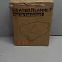 Electric Heated Blanket Full Size 72"84" with 9 Heating Levels & 1-10Hs Auto Off Double Sided Plush Sherpa, Energy Efficient, Machine Washable, for Couch & Bed, Light Gray