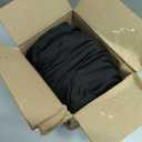 4FT Black Table Cloth - 2 Pack, Fitted Stretch Rectangle Spandex Tablecloth, Washable Table Cover for Party, Dining, Wedding, Banquet and Festival(Black, 30" x 48")