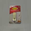Command Medium Satin Brass Hooks, 1 Hook and 1 Strip, Damage-Free Hanging Wall Hook with Adhesive Strips, No Tools Coat Hooks for Hanging Home Decor, Holds up to 3 lb