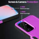 for Samsung Galaxy S24 FE Case Dual Layer Protective S24 FE Phone Case Heavy Duty Protection [Anti-Scratch] [Anti-Fingerprint] Non-Slip Shockproof Case for Samsung Galaxy S24 FE, Purple