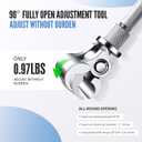 4 x Universal Door Hinge Adjustment Tool, Hinge Gap Adjustment Wrench, Suitable for Various Sizes of Hinges, For Home, Commercial, Fire Doors Hinge