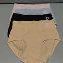 Women's Cotton High Waisted Underwear Tummy Control Panties Full Coverage Soft Postpartum Stretch 4 Pack Briefs M