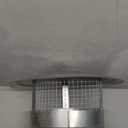 VIVOHOME 12" Cone Top Chimney Cap with Screen, Round Roof Rain Chimney Cover, Galvanized Steel Fireplace Exhaust Cap, Adjustable Roof Cap for Vent