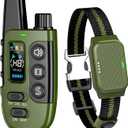 Shock Collar for Dogs, IP67 Waterproof Dog Training Collar with Remote Control, 3 Modes: Beep, Vibration, Safe Static, Rechargeable Adjustable for 15-110lbs Medium Large Dogs