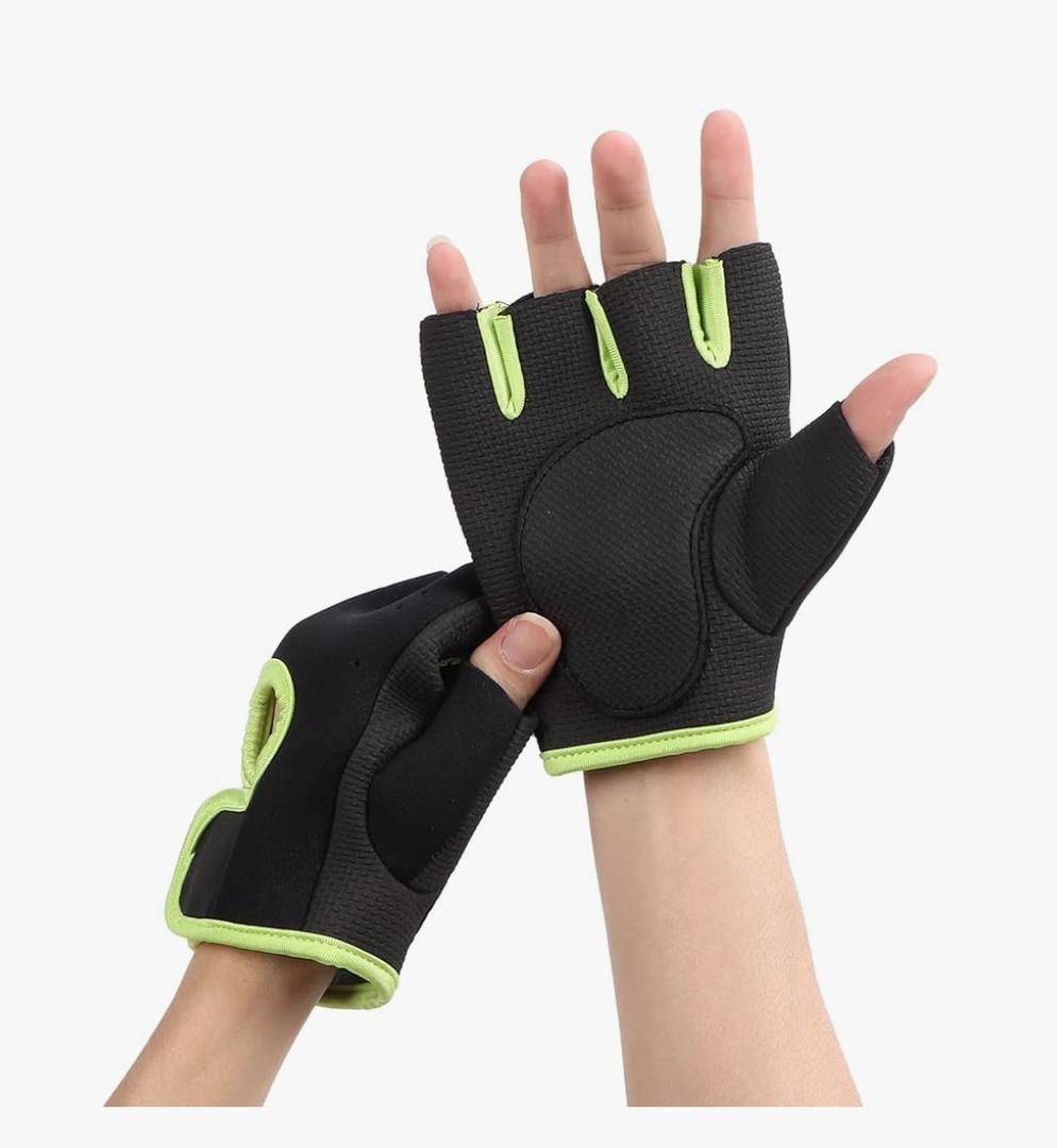 SURUIDA Workout Gloves for Men&Women,Full Palm Protection Weight Lifting Gym Gloves Half Finger Cycling Exercise Gloves with Wrist Wrap Support, XL