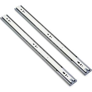 Ravinte 1 Pairs 2 Pack Full Extension Ball Bearing Mount Drawer Slides Soft Close 22 Inch Drawer Slides Silver Rails Track