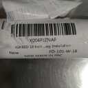 12 Inch Ceiling Fan Downrod, White Ceiling Fan Extension Rod (No Threads),Universal Down Rods for Ceiling Fans,Easy Installation, 18" inches