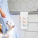 2 x WFSM Golden Retriever Gifts - Dog Kitchen Towels, Golden Retriever Decor, 1624 Inches