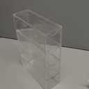 Acrylic Washi Tape Organizer, Clear Washi Tape Storage Holder with 4 Sliding Drawers, Desk Accessories Display Caddy Craft Box, Washi Tape Dispenser for Scrapbooking Art Craft Supplies, 1 Pack