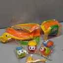 Marstone Toddler Toys for 1 2 Year Old Boys and Girls Gifts: Educational Elephant Slide with 4 Animal Car Toys for Baby 12-18 Months, First Birthday Gifts for Kids, Learning Push Truck Tracks Age 1-2