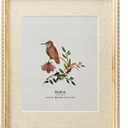 11x14 Picture Frame Pine Wood with Real Glass, Gold-Toned Synthetic Rope Edging, Linen Matted to 8x10, Vertical and Horizontal for Wall Hanging, Nature Brown