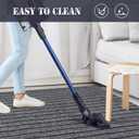ANTPOP 2FT x 6FT Non Slip Runner Rug - Waterproof Washable Outdoor Runner Rug for Hallway, Patio, Laundry Room, Custom Length Carpet Runner for RV, Entryway, Indoor Outdoor, Stripe Gray