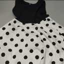 Naggoo Womens Summer Dresses 2026 Sleeveless Round Neck Loose Swing Sundresses with Pockets Floral White Polka Dot L