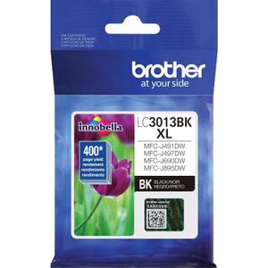 Brother Printer High Yield Ink Cartridge Page Up to 400 Pages Black (LC3013BK), Standard 5 Pack