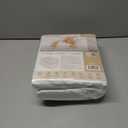 Organic All in One Crib Sheet and Mattress Protector - Waterproof Protectors - Reusable Washable  Fits Cribs  52x28- with 9 Skirt White