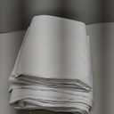 BONZER 100% Blackout Curtains 84 inches Long - 4 Panels Full Light Blocking White Window Drapes for Bedroom, Total Privacy Grommet Room Darkening Curtain with Black Backing for Living Room, Patio Door