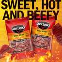 Jack Link's Beef Jerky, Sweet & Hot, Large Jerky Bags - Flavorful Meat Snacks, Ready to Eat Protein Snacks, 9g of Protein per Serving, Made with 100% Beef - 9 Oz. (Pack of 2) (EXP 10/08/27)