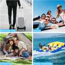 2PC Professional Vacuum Bags for Travel with 55W Super Power Electric Pump, Dobaly IP67 Reusable Vacuum Compression Bags for Suitcases and Backpack Space Saver Vacuum Bags Durable(2 Medium+Pump)