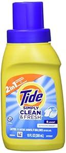 Tide Simply All-In-One Liquid Laundry Detergent, Refreshing Breeze Scent, 10 fl oz Each (Pack of 1)