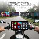 6-Inch Motorcycle Smart Display  Wireless CarPlay & Android Auto | Bluetooth Voice Control | IP67 Waterproof | HD Touchscreen | Easy Install | Fits Most Bikes | OTA Updates