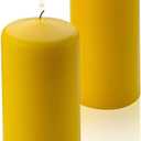 Citronella Pillar Candle - Set of 2 Citronella Candles - 6 inch Tall, 3 inch Thick - for Indoor/Outdoor Use