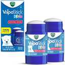 Vicks VapoStick Kids, Solid Balm, No Mess, for Kids Ages 4+ Soothing Non-Medicated Vicks Vapors, Easy-to-Use No-Touch Applicator, Lightweight Feel, 1.25oz x 2