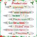 HOWAF 8pcs Christmas Pens Gifts Bulk, Christmas Ballpoint Pens for Coworkers, Xmas Appreciation Gift Pens for Nurse Teacher Employees, Xmas Holiday Gift Motivational Ballpoint Pen