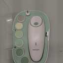 Momcozy Baby Nail File Electric, Gentle Baby Nail Trimmer Electric, Baby Nail Clipper with Night Light, 7 Grinding Head Replacement Pads, Green