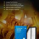 PHILTOP Engine Air Filter CA11258 Replacement for Honda CR-V CRV 2012 2013 2014 - L4 2.4L, Rigid Panel