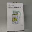 Mason Jar Pitcher with Tea Filter, Airtight & Leakproof Glass Pitcher with Lid, 64 oz Sun Tea Glass Jar for Outside, Perfect for Sun Tea, Lemonade, and iced Tea (Green)