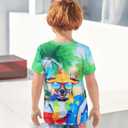 Kids Funny Graphic Polyester Colorful T Shirt for Boys Girls Size 4-14 (8-9 Years)