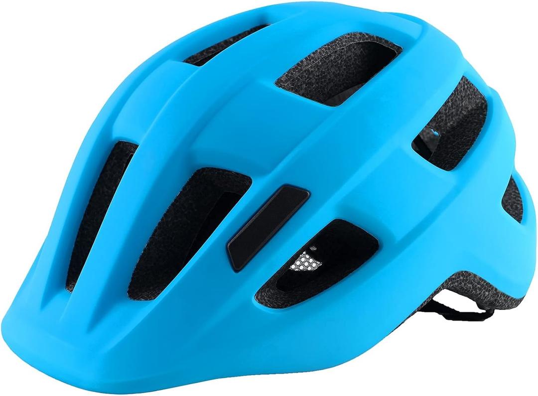 Kids Bike Helmet for Ages 1-8 Years, Adjustable Toddler Boys and Girls Helmets, Lightweight Child Infant Bicycle Cycling Scooter Sports Helmet 48-54cm (Blue)