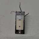 Leviton Decora in-Wall Humidity Sensor and Fan Control Switch, 1/4 HP, Residential Grade, Single Pole, Light Almond, DHS05-1LT