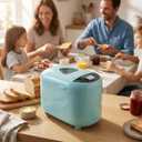 Elite Gourmet Programmable Bread Maker, 2 lb Loaf, 3 Sizes, 19 Presets incl. Gluten-Free, Dough & Jam, Delay Timer, Mint