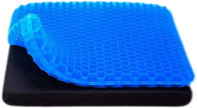 Upgraded Gel Cushion: Oversized, Thickened Honeycomb-Pattemed Silicone Pregnancy Chair Pad forOffice, Classroom, and Car Seating